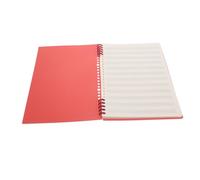 UPKOCH Cuaderno Musicale Versatile in Plastico e Carta, Stile Vintage Rosso Design a Pentagramma Stretto, per Home Education e Corsi di Musica