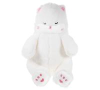 UPKOCH cuscino per gatti toys for plushies cat toy pelusche giocattoli morbidi giocattolo animale peluches Plush Cat giocattolo per gatti peluche di gatto imbottito cotone pp bianca