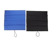 UPKOCH Cuscino Pieghevole per Sedile da Esterni Oxford Tappetino Portatile Leggero da Viaggio e Campeggio Set 2 Pezzi per Escursionismo Stadio e Zaino in Spalla Colore Blu e Nero