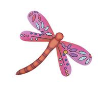 UPKOCH Decorazione da Parete in Ferro Libellula Colorata e Testurizzata Ornamentazione Creativa e Resistente per Interni Ed Esterni Elegante Arte Murale da Appendere Regalo per Casa e Gia