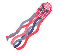 UPKOCH Decorazione della Bandiera del Tubo d'Aria all'aperto Piccolo Orgoglio Patriottico Il Quarto Bandiera Manica a Noi Calza a Windsocks USA Poliestere