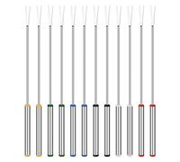 UPKOCH dessertgabel vorspeisen, Forchette Fonduta in Acciaio Inossidabile, Bastoncini per Arrostire Marshmallow, Forchette per Formaggio, Cioccolato, Fonduta (cm, Se