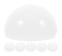UPKOCH Diffusori Testa Piatta in PC 6 Pezzi Mezza Forma Antiappannamento per Piastre Bianche da Soffitto per Lampade LED Semplice Montaggio e Uso senza Attrezzi