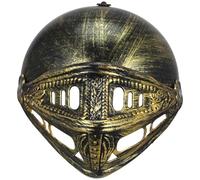 UPKOCH Elmo Romano Antico da Soldato Maschile, Casco D’epoca Dorato per Cosplay e Feste in Costume, Accessorio Medievale Dettagliato Facile da Indossare per Adulti