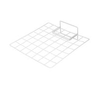 UPKOCH Espositore da Banco in Ferro Bianco Griglia e Base, Supporto Versatile per Esposizione di Foto e Accessori, per Mostrare Opere D'arte su Tavolo