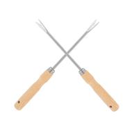 UPKOCH Estirpatore Manuale in Legno e Ferro 2 Pezzi per Giardinaggio e Diserbo, Attrezzo Sarchiatore per Rimuovere Radici e Dissodare Terreno in Orto e Prato