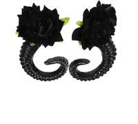 UPKOCH Fermagli Corna Per Capelli Stile Gotico Forma Di Corno Di Pecora Nero 1 Paio Accessori Per Feste Tematiche