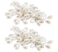 UPKOCH Fermagli per Scarpe da Sposa con Pietre Brillanti 2 Pezzi Clip Decorativa Rimovibile per Décolleté Tacchi Ciondoli Scintillanti per Abbellimenti Scarpe Eleganti