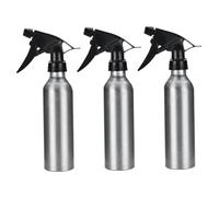 UPKOCH Flaconi Spray in Lega di Alluminio 250ml 3 Pezzi per Giardinaggio e Pasticceria, Bottiglie Spray Ricaricabili Argento Design Staccabile e Impugnatura Ergonomica per Dispersione