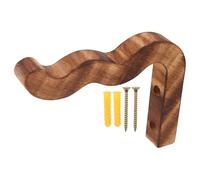 UPKOCH Gancio in Legno per Piante da Parete Onde Carbonizzate Supporto Robusto per Fioriere Sospese Campanelli Vento e Mangiatoie Resistente Esterno