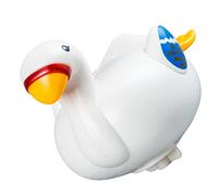UPKOCH Giocattoli Cigno Che Giocano in Acqua Giocattolo a Orologeria per La Doccia Giocattoli da Bagno per Giocattolo in Barca per Il Bagnetto Swan da Nuoto a ABS Bianca