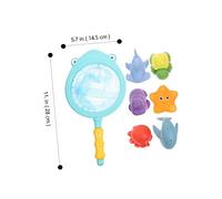 UPKOCH Giocattoli da Bagno per Animali Cambia Colore e Rete da Giochi Bagnetto Educativi per Sviluppo Coordinazione e Attività Genitore Figlio Include Animali e Termocromatici
