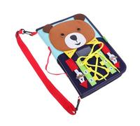 UPKOCH Giocattoli Montessori Busy Board Libro Degli Attività Educative Con Animali Per Giocattolo Da Viaggio Per E Bambine Che Imparano Le Capacità Motorie