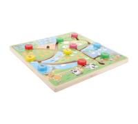 UPKOCH Giocattolo di Addestramento Logico in Legno per 3-6 Anni Gioco Educativo Precoce per Sviluppo Memoria e Creatività Strumento Montessori per Apprendimento Divertente