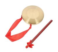 UPKOCH Gong Mano in Durevole Cinese per Inaugurazione Aziendale con Corda per Appeso e Riposto Suono Forte e Squillante Bordi Lisci e Arrotondati