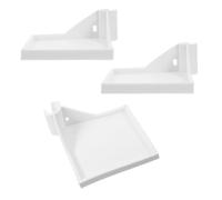UPKOCH Kit 3pezzi Mensola Angolare da 16mm in Plastico Bianco per Tenda da Crescita, Supporto per Telecamera e Igrometro, Accessori Versatili per Giardinaggio e Sicurezza