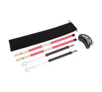 UPKOCH Kit Di Spazzole Per Batteria Set Di Bacchette 4 in 1 Con Tamburello A Pedale Per Esercitarsi Con La Batteria Jazz