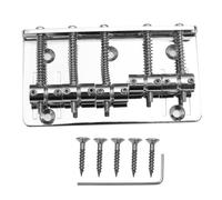 UPKOCH Kit Ponte Per Ukulele - Ponte A Sella in Metallo A 5 Corde Ponte Con Piastra Di Tensione Per Strumento Musicale