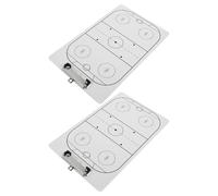 UPKOCH Lavagna Bianca Cancellabile a Secco per Allenatori di Hockey 2 Pezzi Lavagna Clip Portatile per Pianificazione Tattica e Strategia Partita Accessorio per Allenamento Squadre