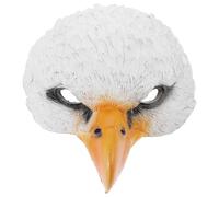 UPKOCH Maschera da Aquila Cosplay in Pu Bianco, Alta Resistenza e Non Facile da Scolorire, Accessorio per Costume di Halloween e Feste a Tema Animali