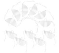 UPKOCH Mascherine in Plastica Trasparente per Cucina e Ristoranti, 10 Pezzi, Design ad Alta Trasparenza Rivestimento Anti-appannamento Avanzato, Riutilizzabili e Leggere