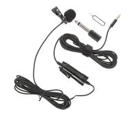 UPKOCH Microfono Lavalier Clip da Microfono Lavalier Wireless ad Alta Sensibilità per Telefono e Tablet Registrazione Interviste e Riunioni