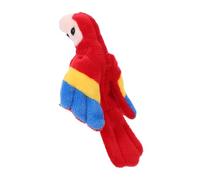UPKOCH Mini Burattino da Dito Pappagallo Peluche Morbido e Realistico Flessibile per Narrazione e Educativo