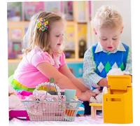 UPKOCH Mini Cestino Shopping Metallo Verde Ruolo Educativo Kid Friendly per Giochi Domestici e Attività All Accessorio Realistico per Sviluppo Sociale e Finanziario