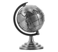 UPKOCH Mini Globo Terrestre Decorativo in Metallo Vintage Base Stabile e Funzione Auto-Rotante Mappamondo da Scrivania per Ufficio e Decorazione da Tavolo