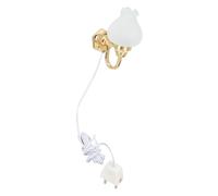 UPKOCH Mini Lampada da Parete a LED per Case delle Bambole, Applique Decorativa 5v Cavo, Decorazione per Mini Casa e Paesaggi in Miniatura, Design Semplice e Colore Vivace