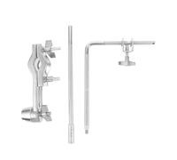 UPKOCH Morsetto Montaggio Campanaccio in Metallo con Asta Lunga e Blocco Staffa per Batteria Supporto Pesante per Cowbell e Accessori Percussione Braccio per Stabilità e Compatibilità