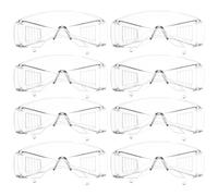 UPKOCH Occhiali Protettivi per Protezione da Polvere e Detriti da Lavoro Design a Lamelle 8 Pezzi PC Ergonomici per Attività All'aperti e Manifattura