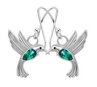 UPKOCH Orecchini Pendenti a Forma di Colibrì Verde Zirconi Gioielli Eleganti per Donna e Ragazza Regalo Raffinato per Uso Quotidiano e Occasioni Speciali