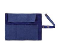 UPKOCH Organizer Porta Orologi da Viaggio in Tela Blu, Lavabile e Sicuro Chiusura a Cordoncino, Design Sottile e Raffinato per Conservare Fino a 5 Orologi