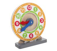 UPKOCH Orologio Didattico in Legno per Educativo per Apprendimento del Riconoscimento Numeri e Colori Educativo per Sviluppo Intellettivo per Scuole e Casa