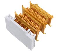 UPKOCH Padiglione in Miniatura, Edificio Antico Cinese, 3 Piani, Plastica, Oro, Decorazione per Acquario e Scrivania, Micro Paesaggio