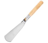 UPKOCH Pala piatta con manico in legno Strumenti manuali da giardino vanga pala Rimozione della corteccia degli alberi attrezzo da giardinaggio Acciaio inossidabile Argento
