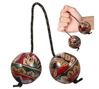 UPKOCH Palla Ritmica Dipinta a Mano una Mano, Strumento Percussioni Leggero e Portatile, Palla di Sabbia Ritmica per Batteristi, Lezioni di Musica e Gruppi Colore Casuale Stile Casuale