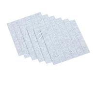 UPKOCH Pannelli Isolanti Acustici in Fibra Di Poliestere - Confezione Da 6 Per Ktv Studi Palestre Scuole Facili Da Installare Grigio Argento 30x30 Cm