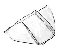UPKOCH Parapioggia Per Triciclo Doppio Baldacchino Parapioggia Per Passeggino Da Jogging Netto Pieno Poncho Antipioggia Impermeabile Rivestimento Volantino Auto Pesante Posto a Sedere Eva