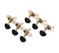 UPKOCH Piroli di Ricambio per Chitarra Acustica di Pulsanti Neri Accordatore per Chitarre Classiche e Flamenco Facile Installazione e Accordatura Stabile