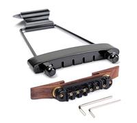 UPKOCH Ponte Per Chitarra Archtop in Palissandro Nero Regolabile Per Chitarra Jazz A 6 Corde