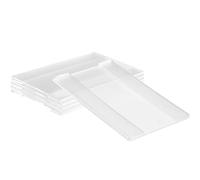 UPKOCH Porta Prezzo Acrilico Riutilizzabile 5 Pezzi, Supporto Trasparente Facile da Conservare per Etichette e Cartellini Prezzi, per Supermercati e Negozi