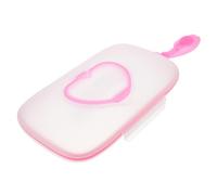 UPKOCH Porta Salviette Umidificate per Ragazzo Ragazza Rosa in Pp, Scatola Portatile Riutilizzabile Apertura Facile una Mano, per Borse Fasciatoio e Passeggini