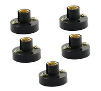 UPKOCH Portalampada a Vite Con Attacco Filettato Per Esperimenti Elettrici, Base in Plastica Per Laboratorio Di Fisica, Kit Didattico Educativo 5 Pezzi Per Studenti Scuole