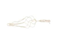 UPKOCH Portavaso Macramè Bianco in Cotone e Lino, Sospensione Intrecciata a Mano per Ukulele e Decorazione da Parete, Semplice e Elegante per Interni ed Esterni