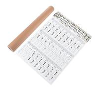 UPKOCH Pratica per Clarinetto con Guida Alle Diteggiature e Diagrammi Accordi Poster Didattico per Principianti e Studenti Strumento Efficiente per Migliorare Apprendimento Musicale