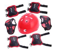 UPKOCH Protezione Sportiva per Elmetto Rinforzato Rosso Ginocchiere e Gomitiere Butterfly per Skateboard Monopattino e Ciclismo Comfort e Sicurezza Garantiti