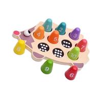 UPKOCH Puzzle Educativo in Legno per Gioco Abbinamento Forme Riccio Stimola Intelligenza e Coordinazione Occhio-Mano Giocattolo Didattico per Ragazzi e Ragazze Regalo Compleanno