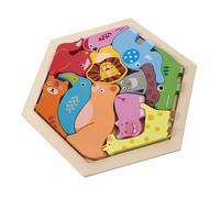 UPKOCH Puzzle in Legno Per Ragazzo Giocattoli Educativi Prima a Forma Animali Gioco Cognitivo Per Sviluppare La Coordinazione Occhio-mano e L'immaginazione Set Da 1 Pezzo Per Viaggi